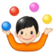 Person Juggling - Light emoji on Samsung